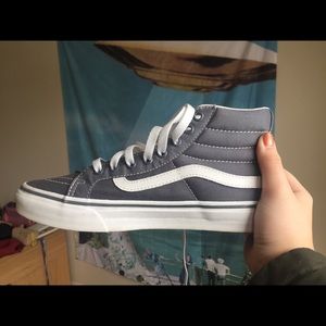 UNISEX Vans Canvas SK8 Hi in Frost Gray ❄️